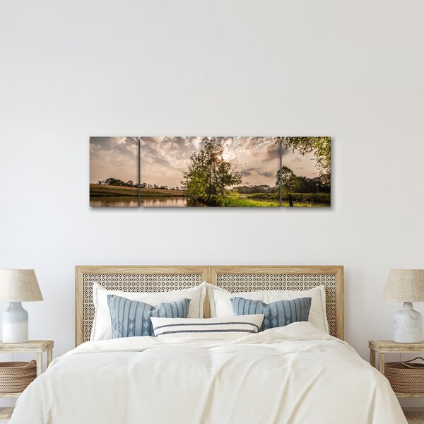 Obraz natury z promieniami (170x50 cm)