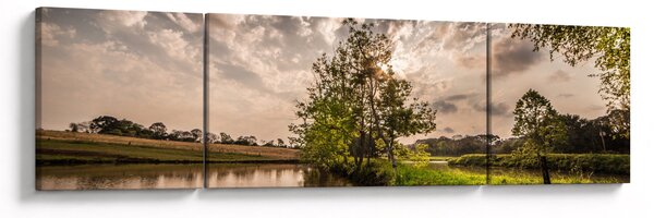 Obraz natury z promieniami (170x50 cm)