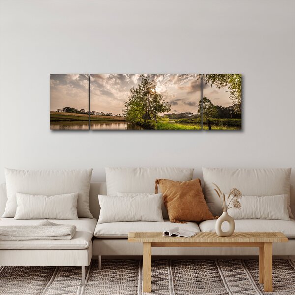 Obraz natury z promieniami (170x50 cm)