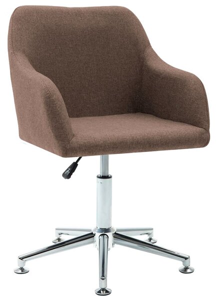 Brązowe nowoczesne obrotowe krzesło biurowe - Dakar