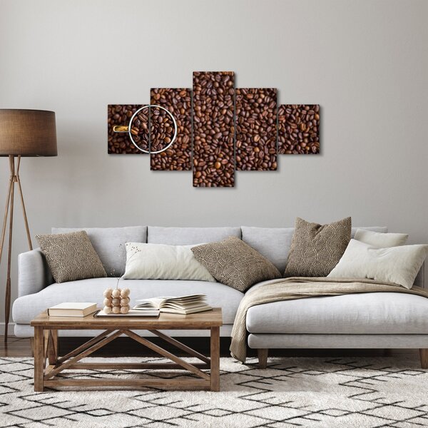 Obraz - ziarna kawy (125x70 cm)