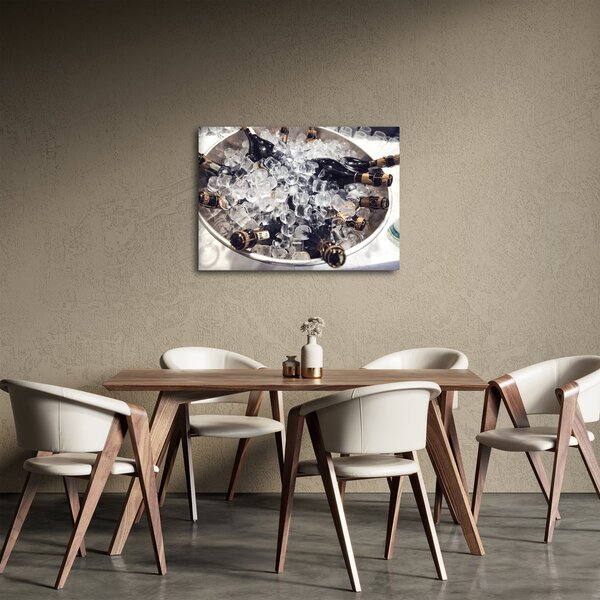 Obraz - szampan w lodzie (70x50 cm)
