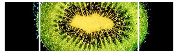 Obraz - szczegół kiwi w wodzie (170x50 cm)
