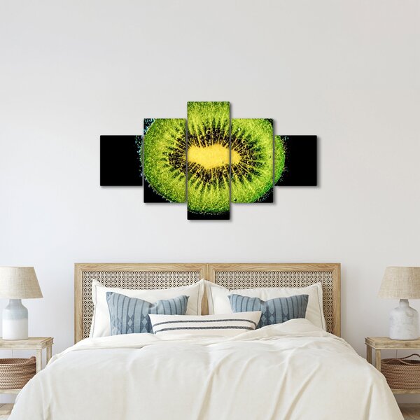 Obraz - szczegół kiwi w wodzie (125x70 cm)
