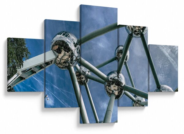Obraz - Atomium w Brukseli (125x70 cm)