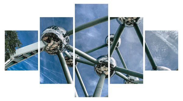 Obraz - Atomium w Brukseli (125x70 cm)