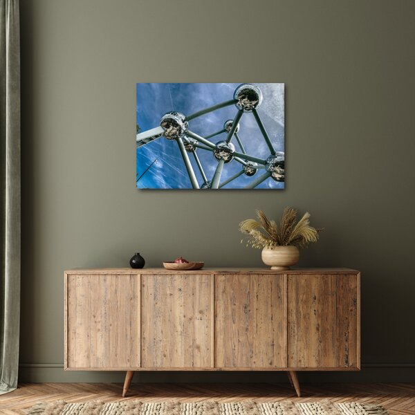 Obraz - Atomium w Brukseli (70x50 cm)