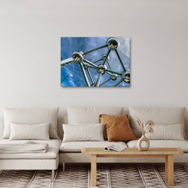 Obraz - Atomium w Brukseli (70x50 cm)