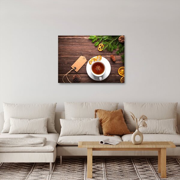 Obraz - kubek z dekoracjami (70x50 cm)