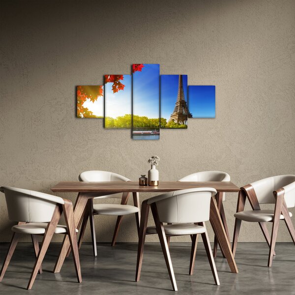 Obraz - jesień w Paryżu (125x70 cm)