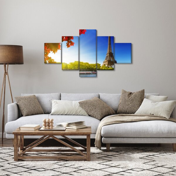Obraz - jesień w Paryżu (125x70 cm)