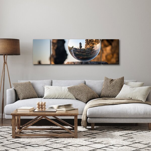 Obraz lupy i krajobrazu (170x50 cm)