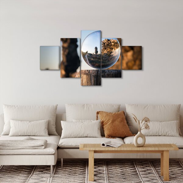 Obraz lupy i krajobrazu (125x70 cm)