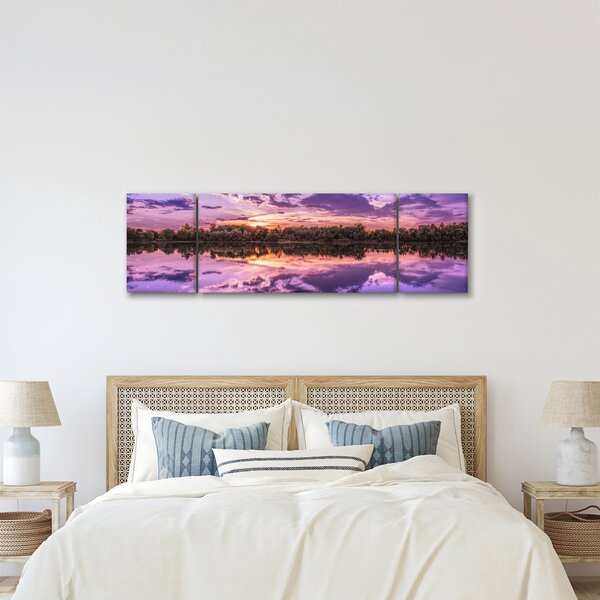 Obraz fioletowego nieba (170x50 cm)