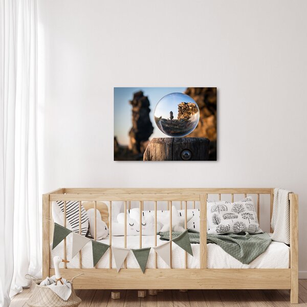 Obraz lupy i krajobrazu (70x50 cm)