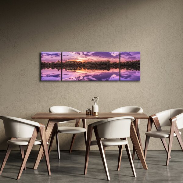 Obraz fioletowego nieba (170x50 cm)