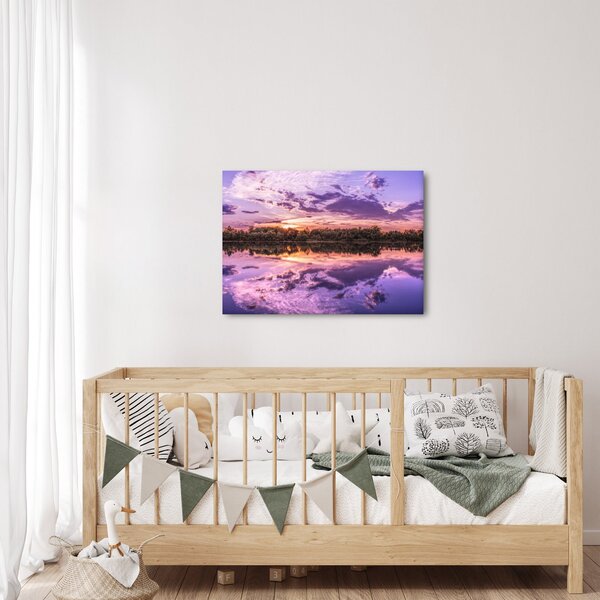 Obraz fioletowego nieba (70x50 cm)