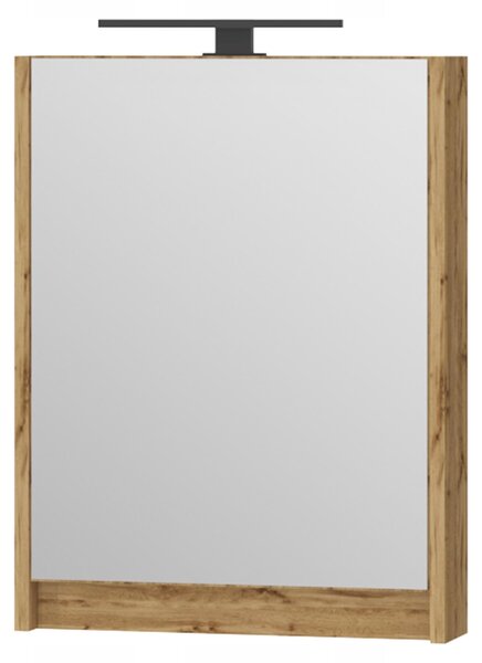 OMEBLE Szafa, szafka wiszca 50 cm Db Wotan z lustrem i lamp LED