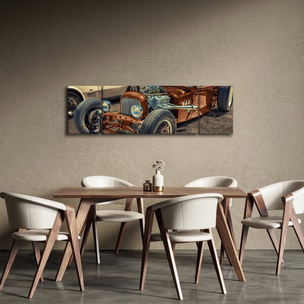 Obraz brązowego samochodu (170x50 cm)