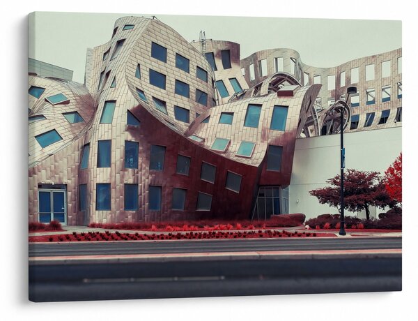 Obraz - budynek architektoniczny (70x50 cm)