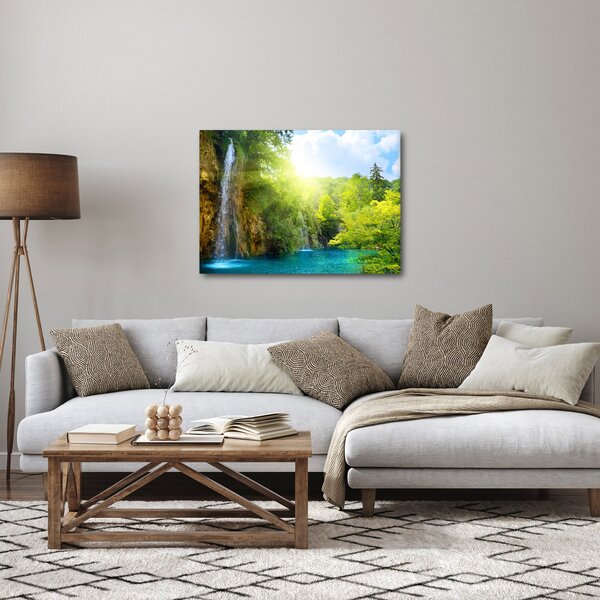Obraz - wodospady w pralesie (70x50 cm)