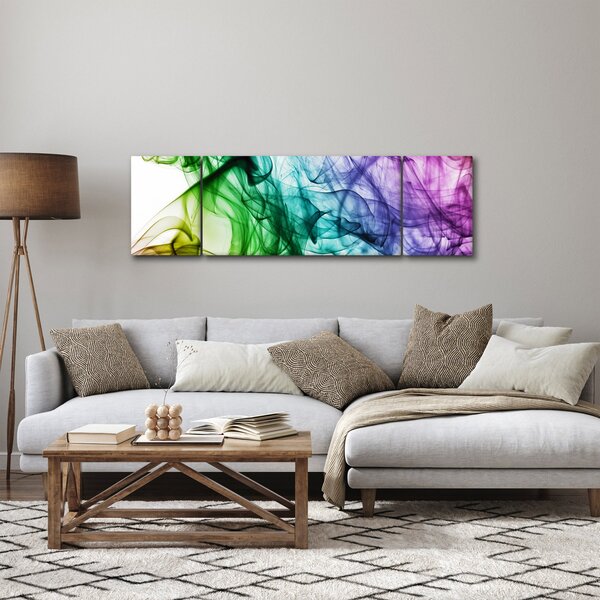 Obraz - kolorowy dym (170x50 cm)