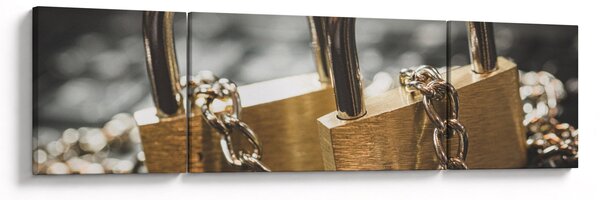 Obraz dwóch zamków (170x50 cm)