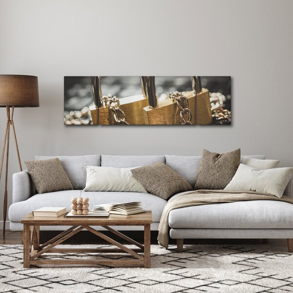 Obraz dwóch zamków (170x50 cm)