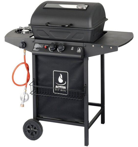 Grill ogrodowy gazowy ACTIVA Halifax 11993 5.5 kW + 2.5 kW 48 x 37 cm