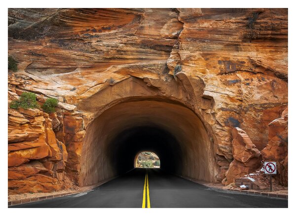 Obraz - tunel w skale (70x50 cm)