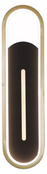 Hawana - kinkiet lampa ścienna LED Czarno Złota 40cm