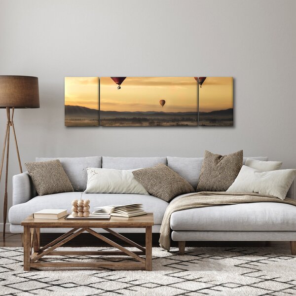 Obraz - latające balony (170x50 cm)