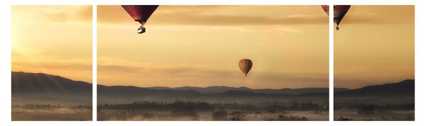 Obraz - latające balony (170x50 cm)