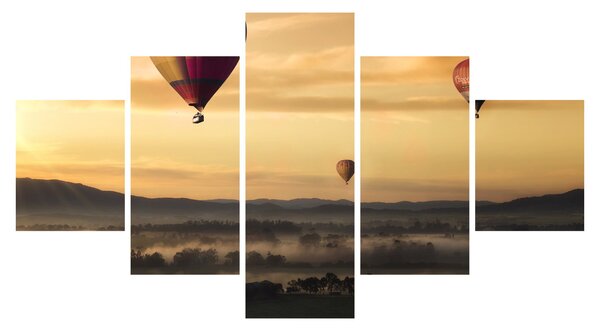 Obraz - latające balony (125x70 cm)