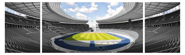 Obraz - stadion piłkarski (170x50 cm)