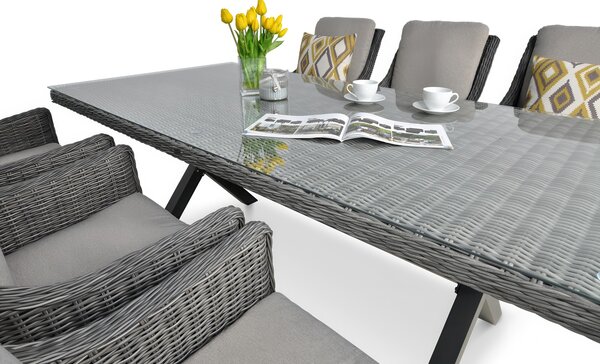 Zestaw mebli z technorattanu NAPOLI 6/200 Dark Grey