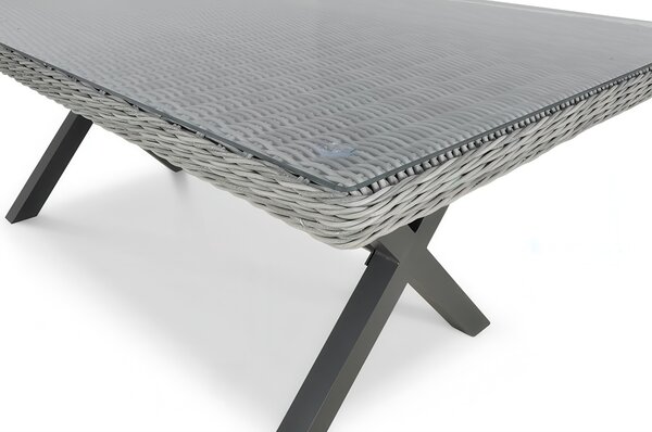 Zestaw mebli z technorattanu NAPOLI 6/200 Stone Grey
