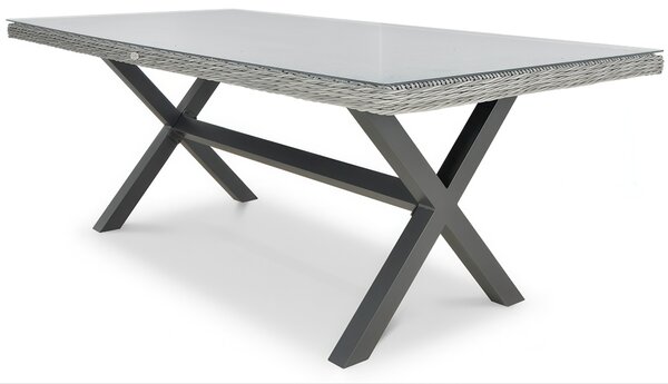 Zestaw mebli z technorattanu NAPOLI 6/200 Stone Grey