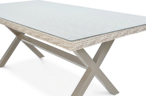 OUTLET 978 Zestaw mebli z technorattanu NAPOLI 6/200 Light Beige