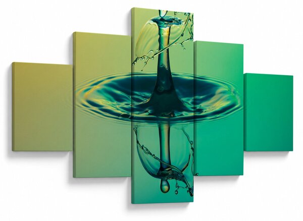 Obraz kropli wody (125x70 cm)