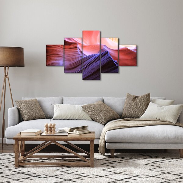 Obraz - kolorowy piasek (125x70 cm)