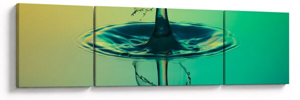 Obraz kropli wody (170x50 cm)