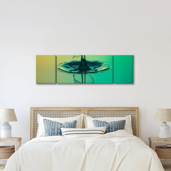 Obraz kropli wody (170x50 cm)