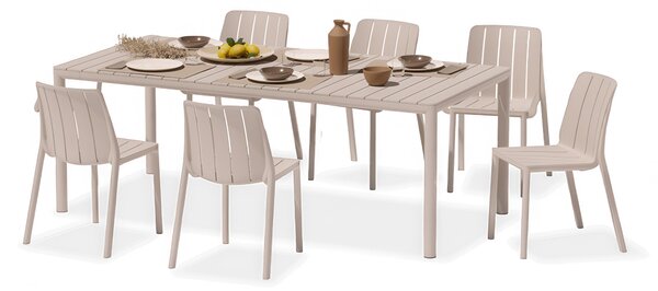 Zestaw mebli na taras TIBERINA BISTROT/TEVERE 147-211 6+1 CORDA – Nardi
