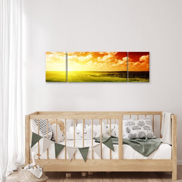 Obraz letniej łąki (170x50 cm)