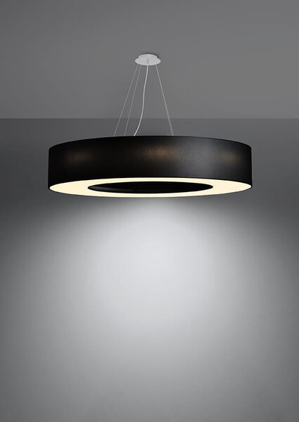 Żyrandol SATURNO 90 czarny Sollux Lighting