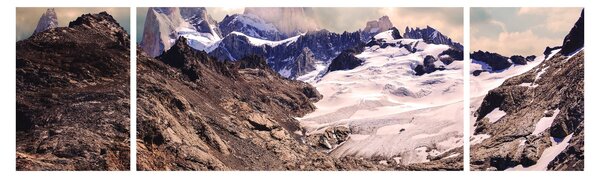 Obraz górskiego jeziora (170x50 cm)