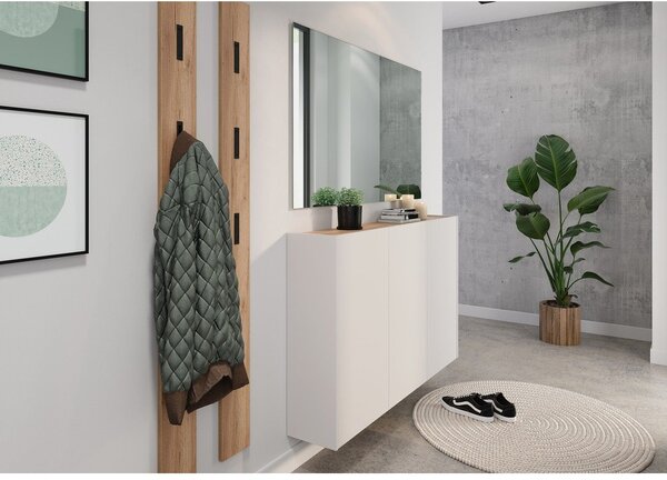 Kremowa szafka w dekorze dębu 138x87x25 cm Libbiano – Germania