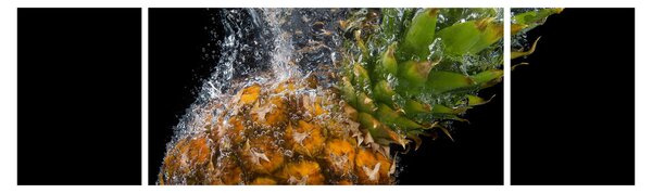Obraz ananasa w wodzie (170x50 cm)