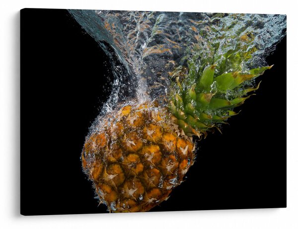 Obraz ananasa w wodzie (70x50 cm)